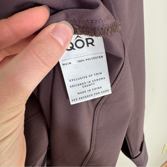 Qor purple light weight button front jacket small - Picture 5 of 10